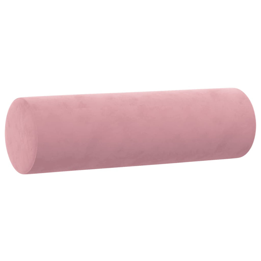 3-delige Loungeset met kussens fluweel roze