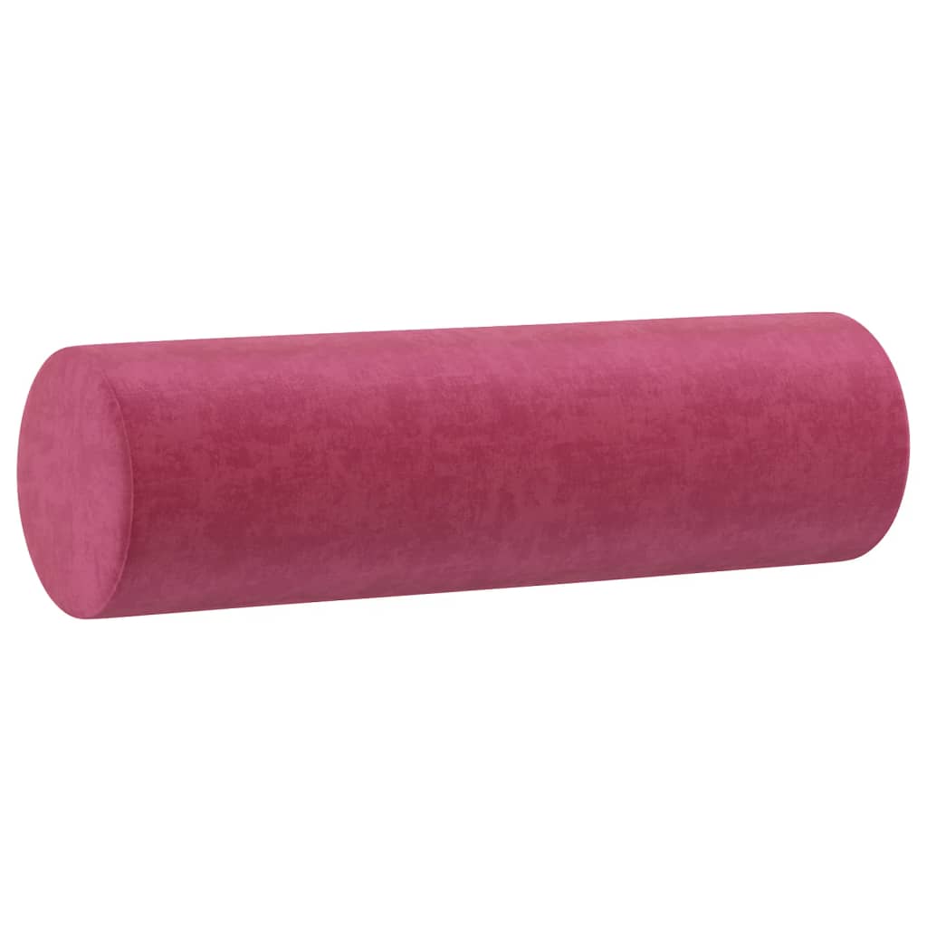 3-delige Loungeset met kussens fluweel wijnrood