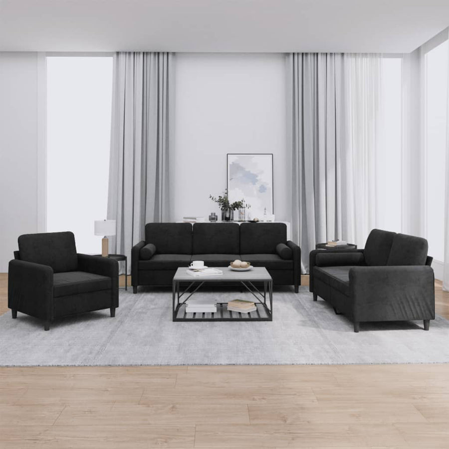 4-Delige Loungeset Met Kussens Fluweel