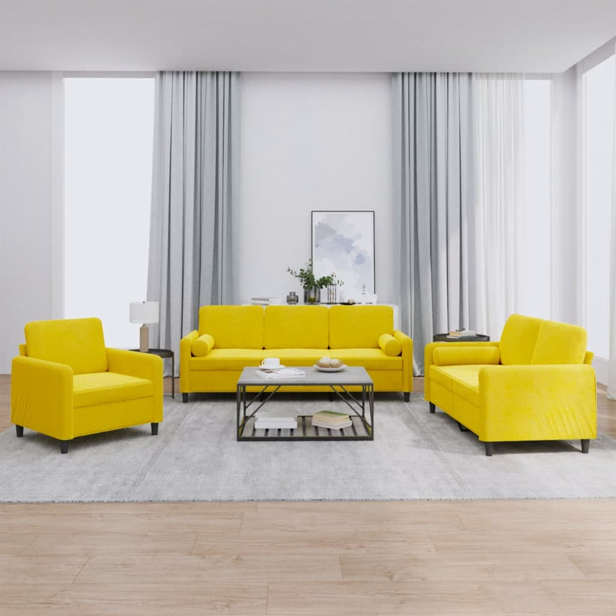 4-Delige Loungeset Met Kussens Fluweel