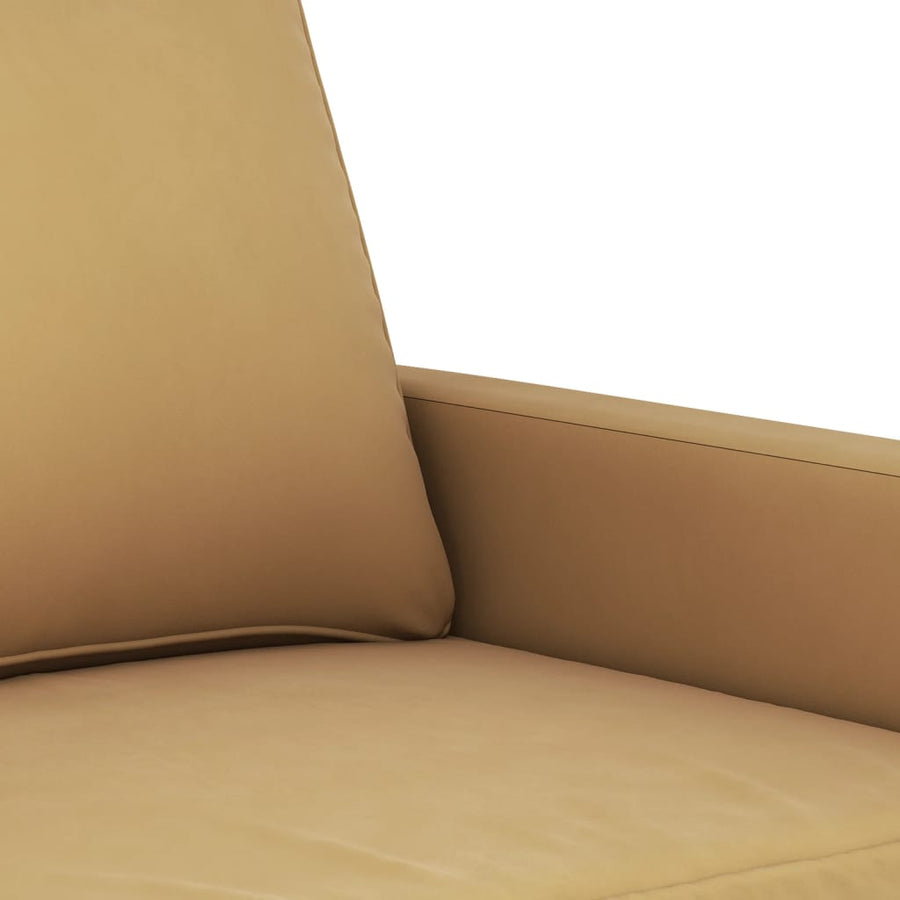 3-delige Loungeset met kussens fluweel bruin Bruin met kussens
