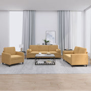 Loungeset 3-delig fluweel bruin