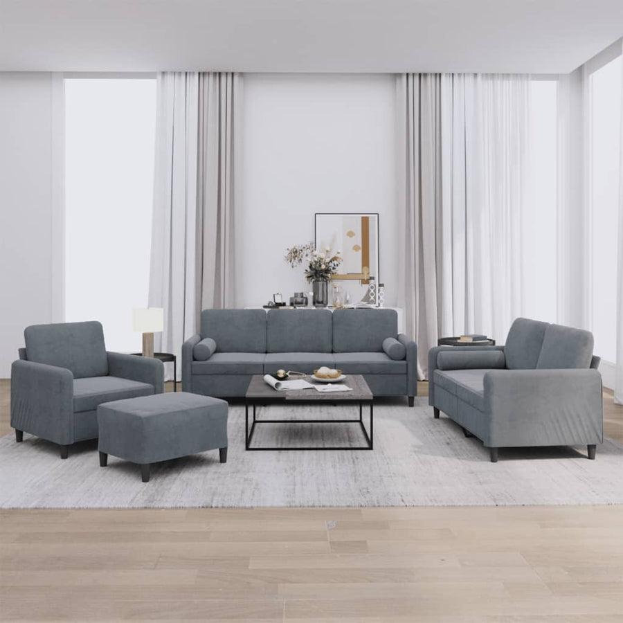 3-Delige Loungeset Fluweel