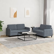 2-piece Loungeset velvet dark grey
