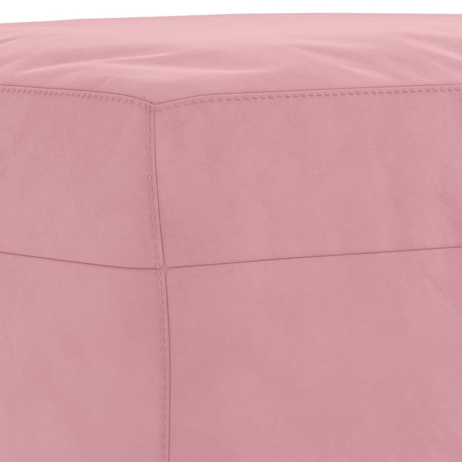 3-delige Loungeset fluweel roze