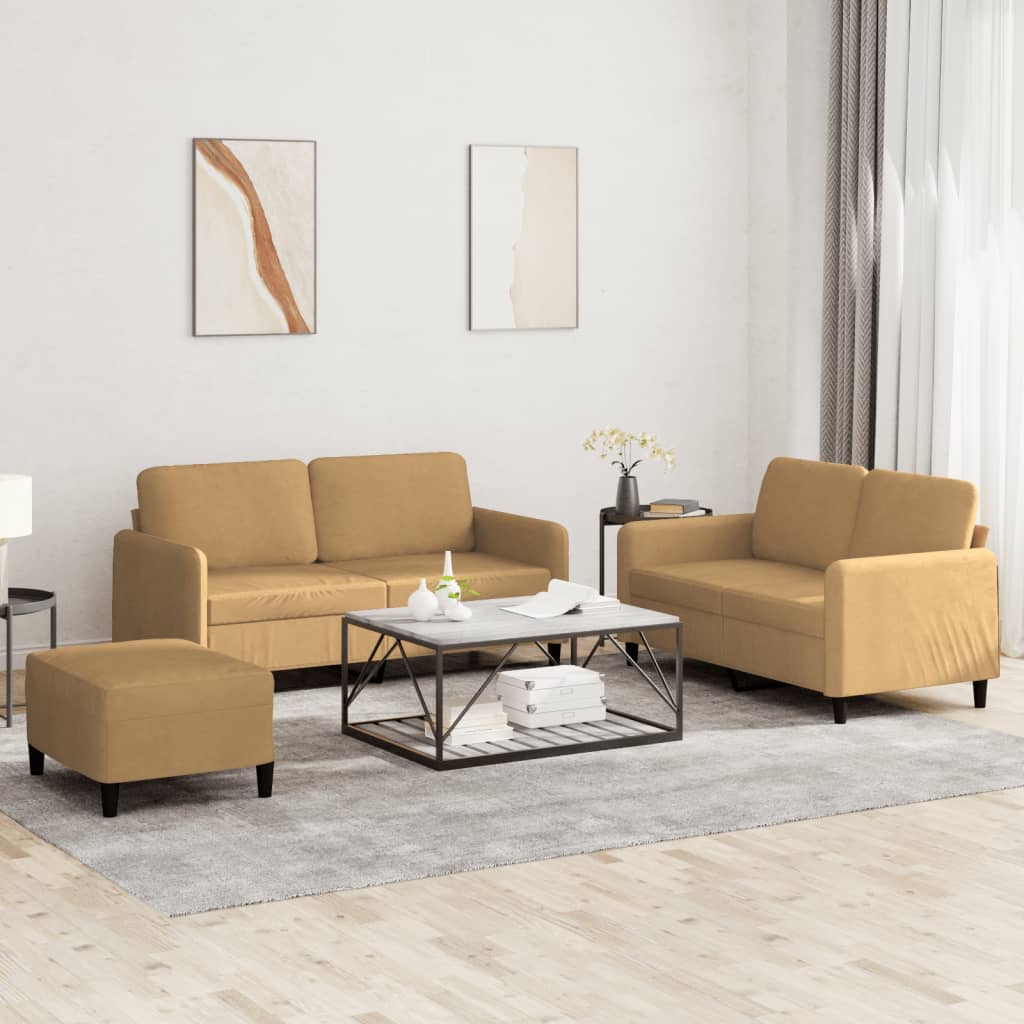 3-Delige Loungeset Fluweel 9