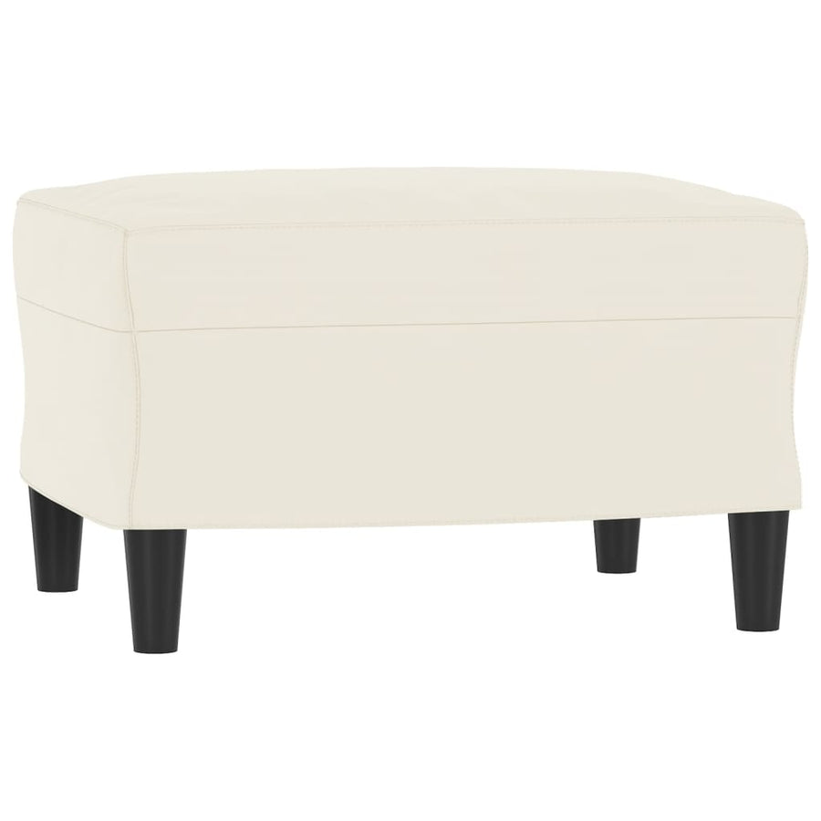 3-Delige Loungeset Fluweel Kleurig Crème