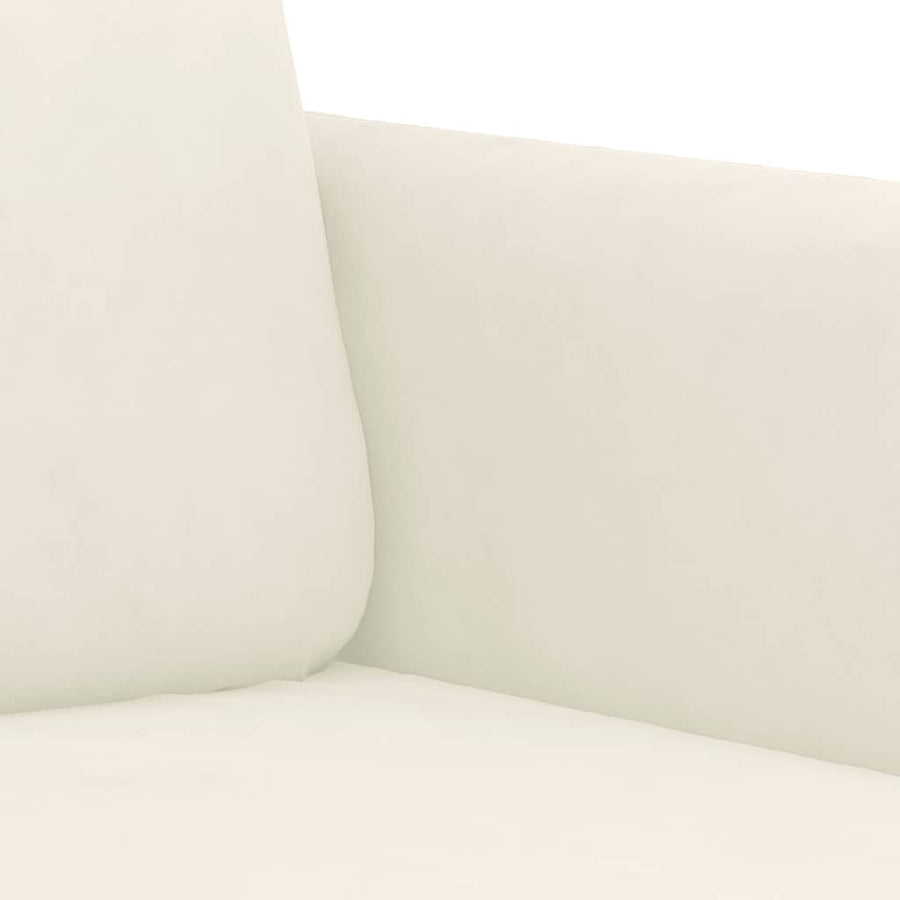 3-Delige Loungeset Fluweel Kleurig Crème