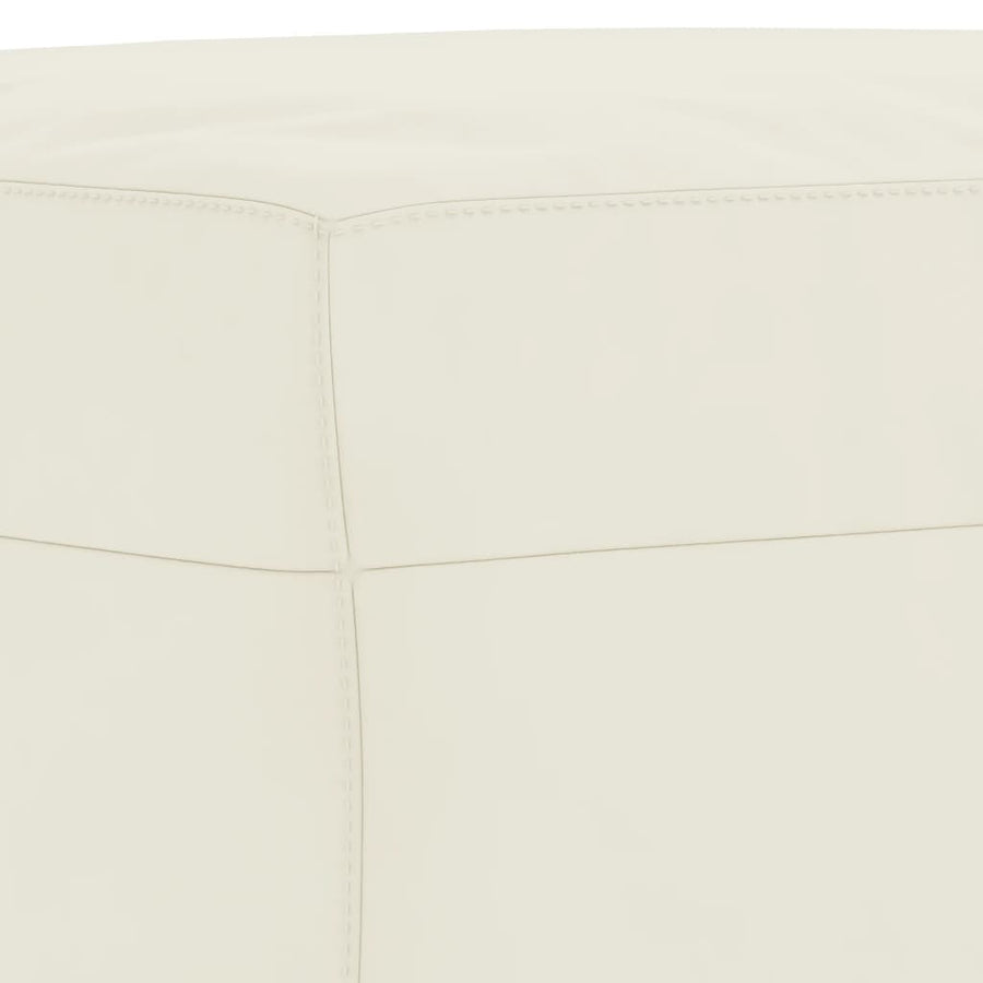3-Delige Loungeset Fluweel Kleurig Crème