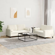 Loungeset 2-delig fluweel crème