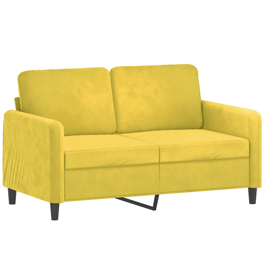 3-delige Loungeset fluweel geel Geel