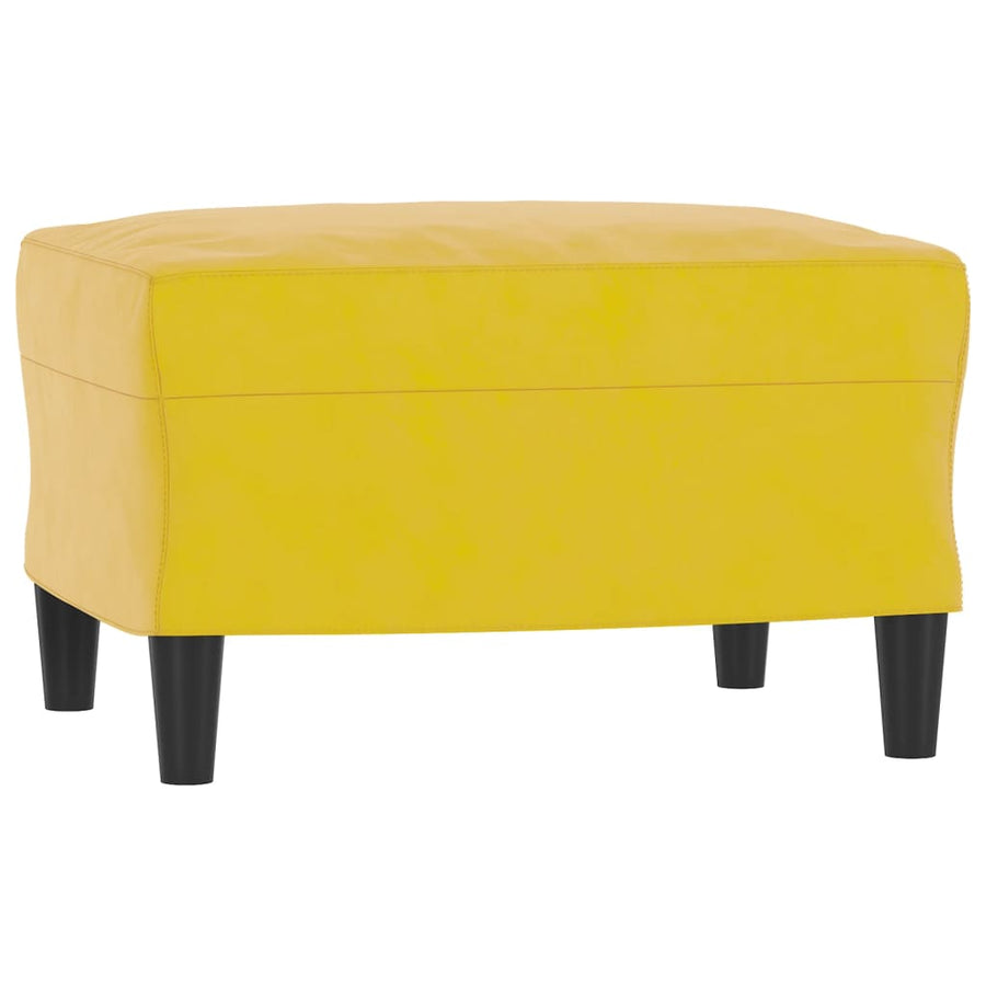3-delige Loungeset fluweel geel Geel
