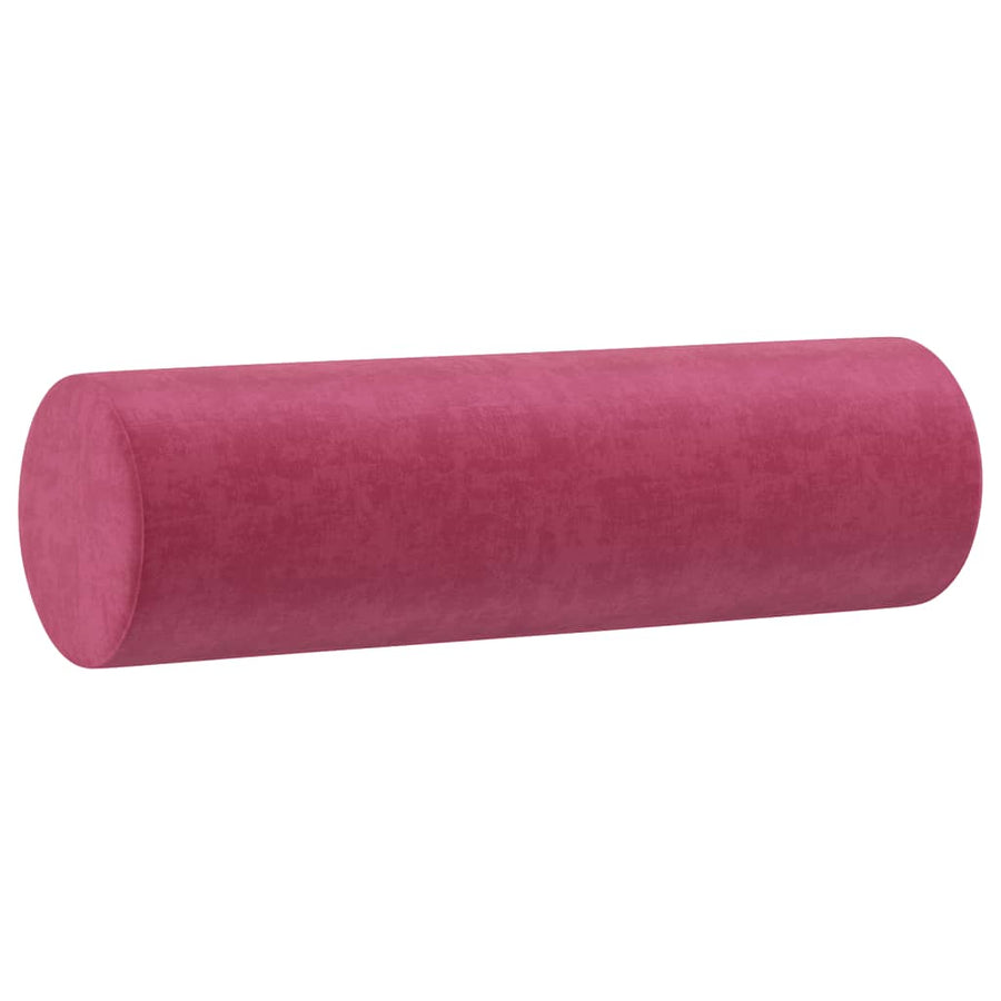 3-delige Loungeset met kussens fluweel wijnrood