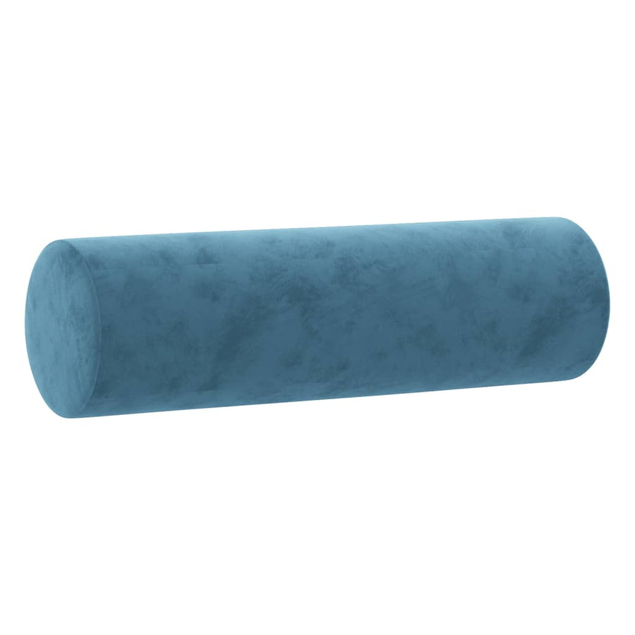 3-delige Loungeset met kussens fluweel blauw Blauw