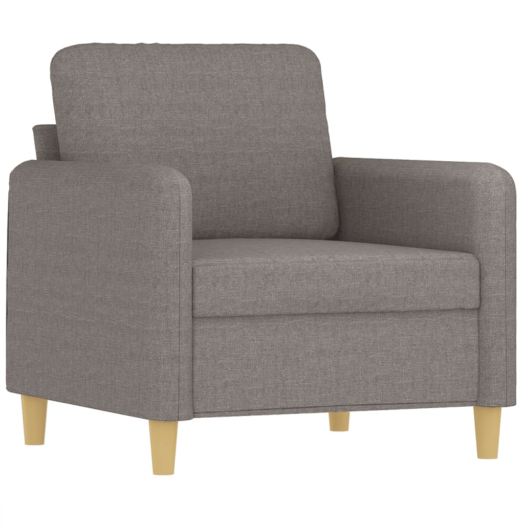 3-Delige Loungeset Stof Taupe met kussens
