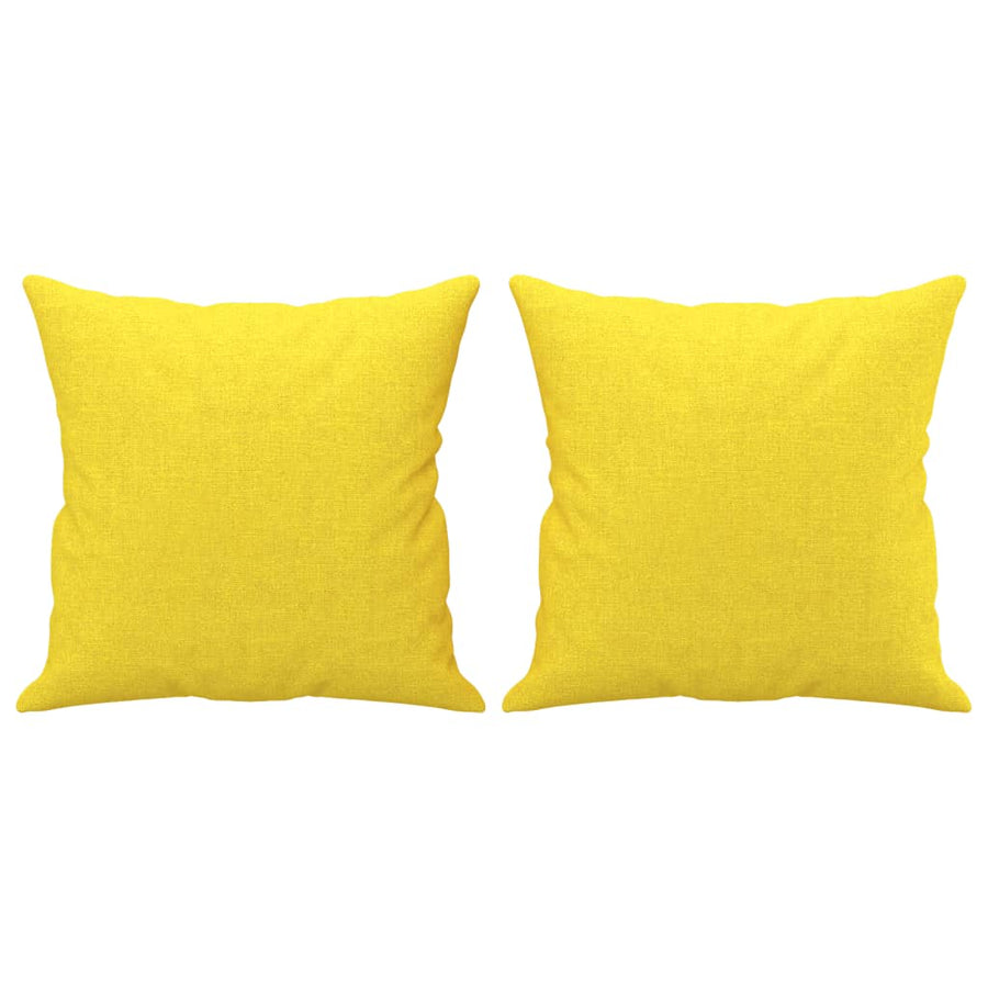 3-Delige Loungeset Stof Lichtgeel