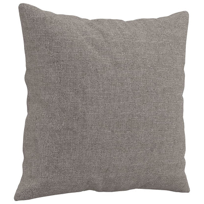 3-delige Loungeset met kussens stof taupe Taupe met kussens
