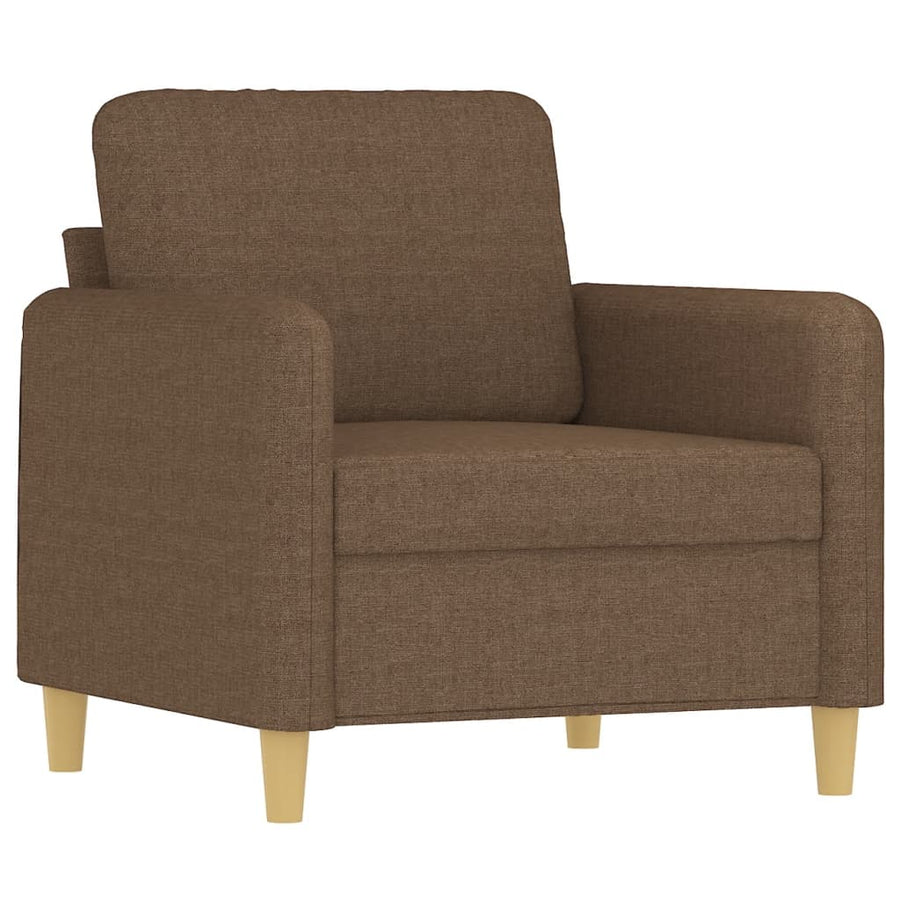 4-Delige Loungeset Met Kussens Stof Bruin
