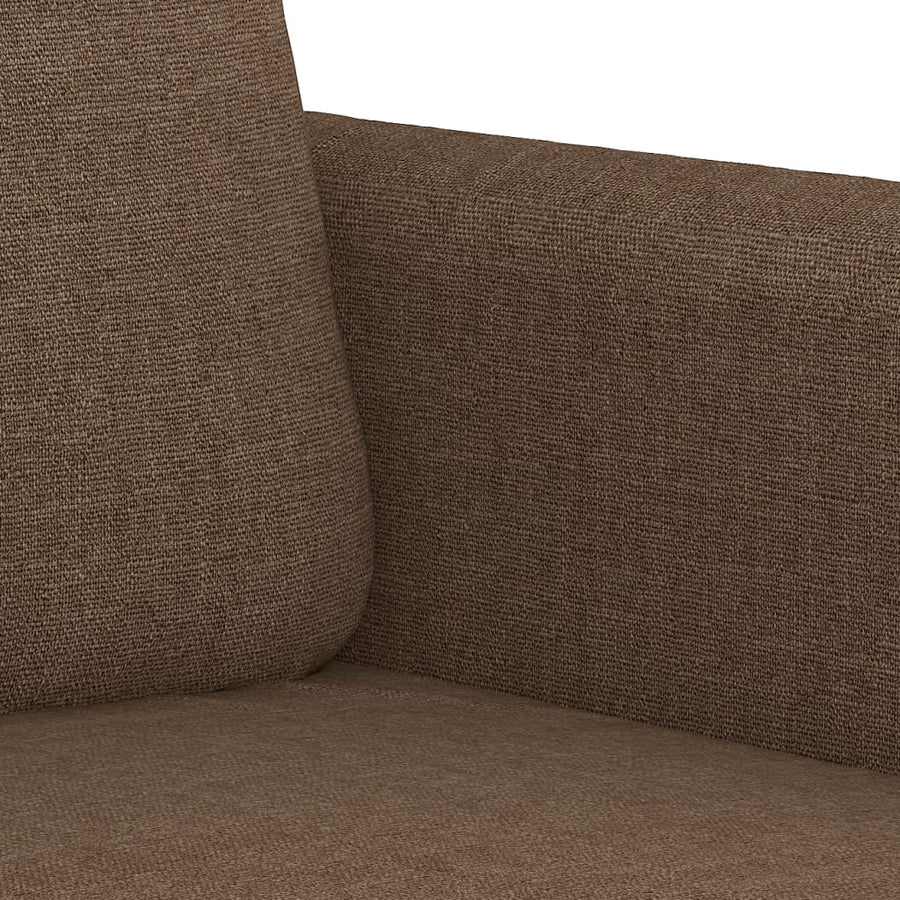 4-Delige Loungeset Met Kussens Stof Bruin