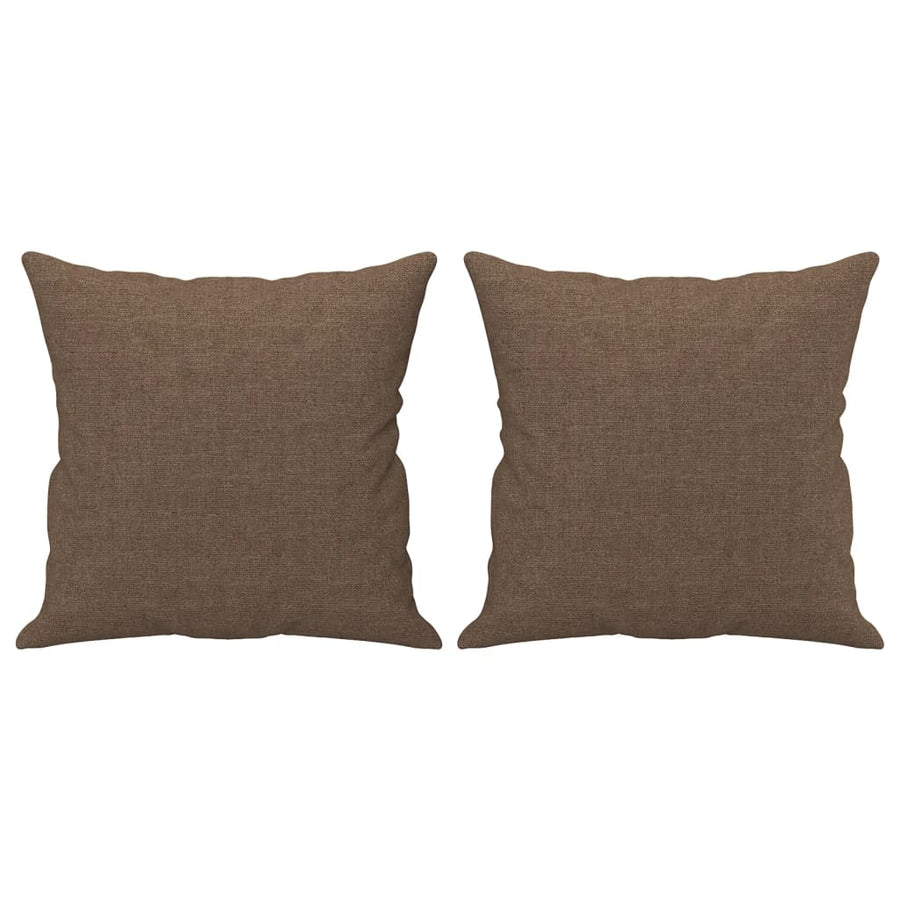 4-Delige Loungeset Met Kussens Stof Bruin
