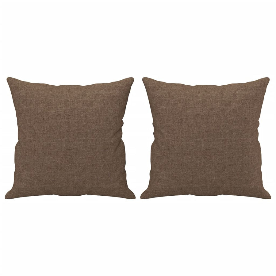 3-delige Loungeset met kussens stof bruin