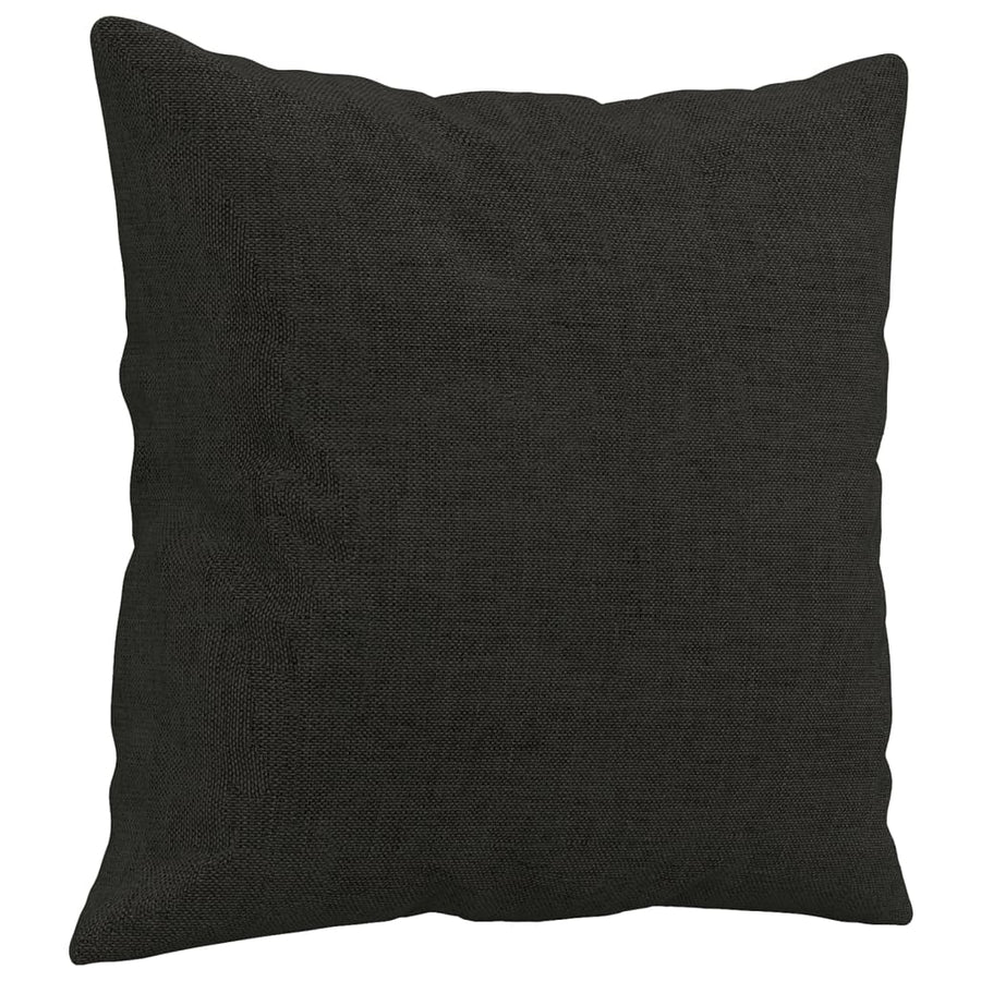 3-delige Loungeset met kussens stof zwart Zwart