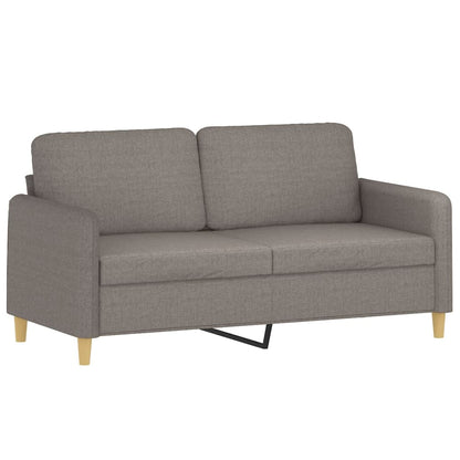 3-delige Loungeset met kussens stof taupe