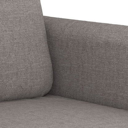 3-delige Loungeset met kussens stof taupe