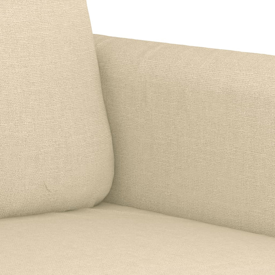2-Delige Loungeset Stof Kleurig Crème met kussens