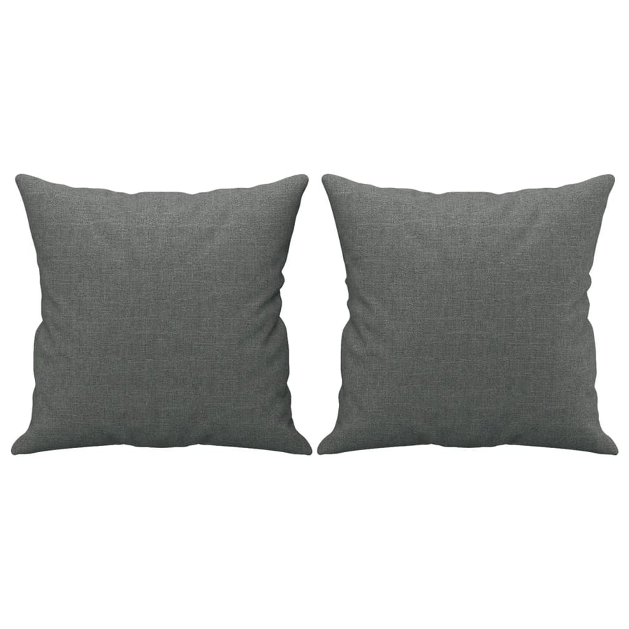 2-Delige Loungeset Stof Donkergrijs met kussens