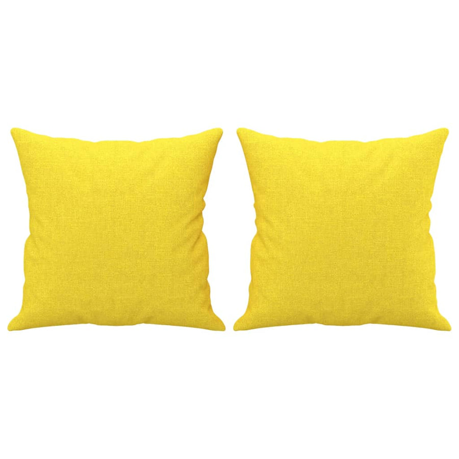 2-Delige Loungeset Stof Lichtgeel