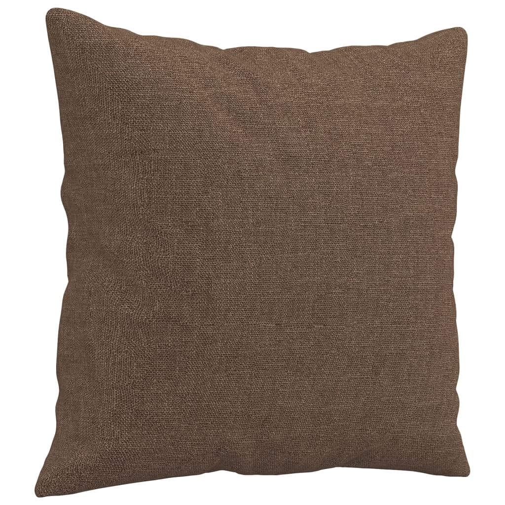 3-delige Loungeset met kussens stof bruin