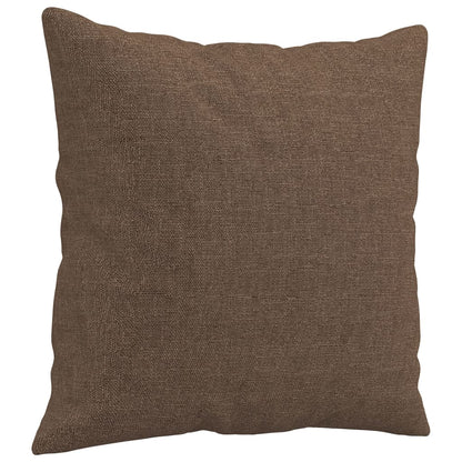 3-delige Loungeset met kussens stof bruin