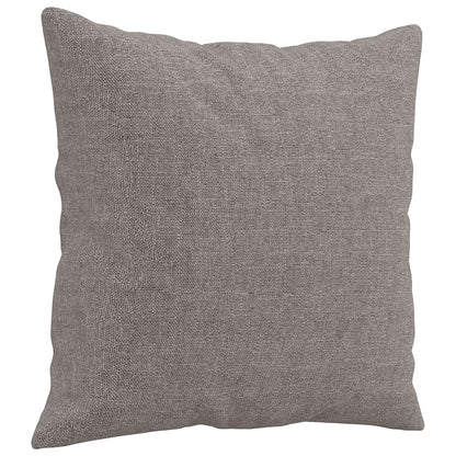 3-Delige Loungeset Met Kussens Stof Taupe met kussens en voetenbankje