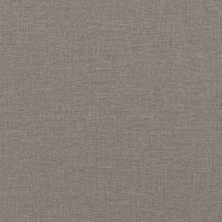 3-Delige Loungeset Met Kussens Stof Taupe met kussens en voetenbankje
