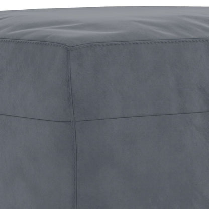 4-delige Loungeset met kussens fluweel donkergrijs