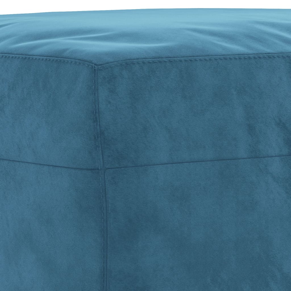 4-delige Loungeset met kussens fluweel blauw