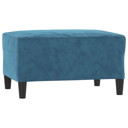 4-delige Loungeset met kussens fluweel blauw