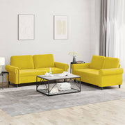 Loungeset 2-delig fluweel geel