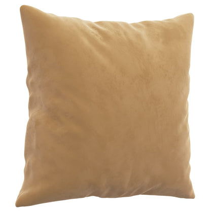 2-delige Loungeset met kussens fluweel bruin