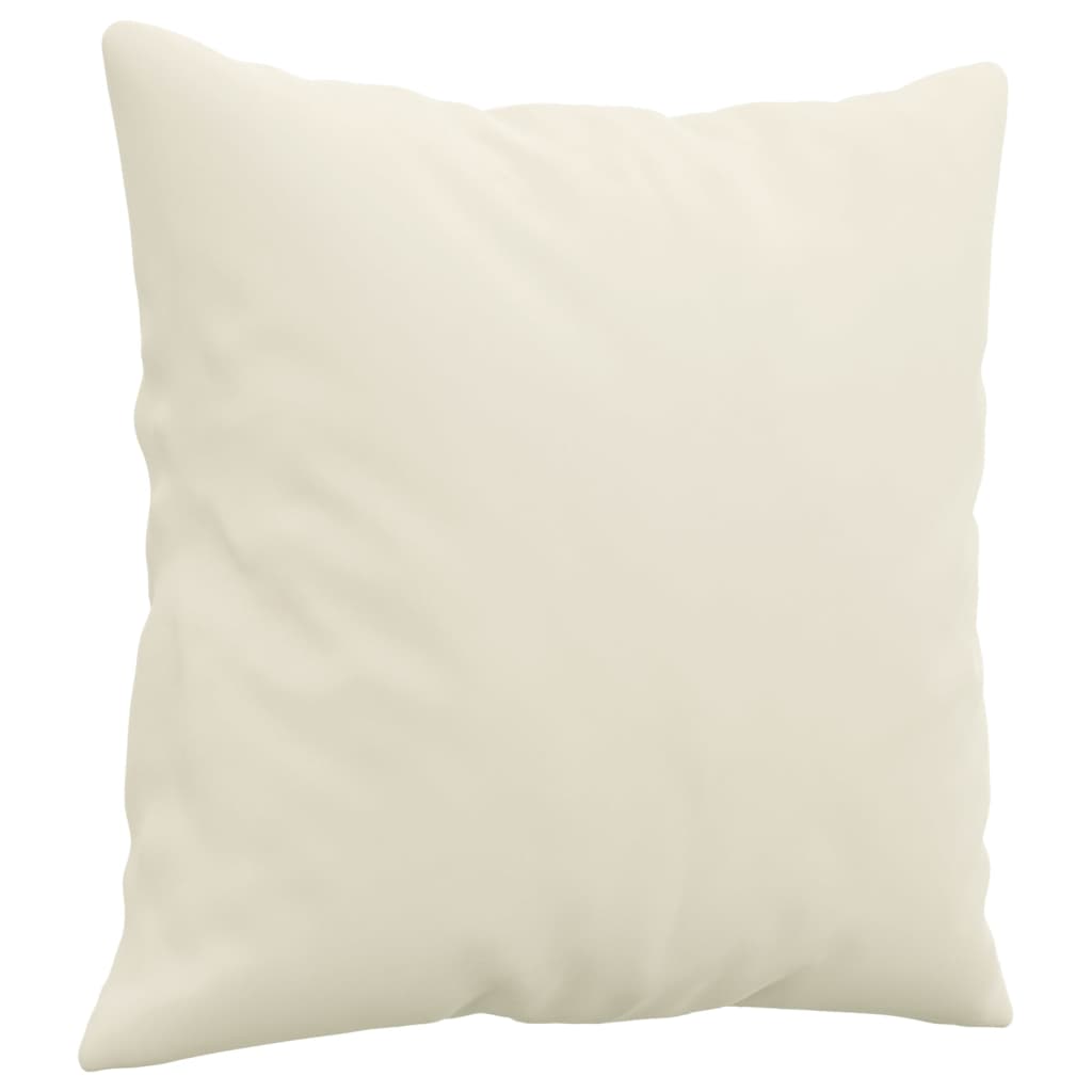 2-Delige Loungeset Fluweel Kleurig Crème met kussens