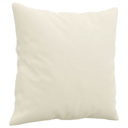 2-Delige Loungeset Fluweel Kleurig Crème met kussens