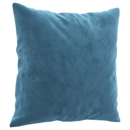 2-delige Loungeset met kussens fluweel blauw Blauw met kussens