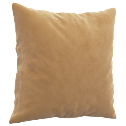 3-delige Loungeset met kussens fluweel bruin