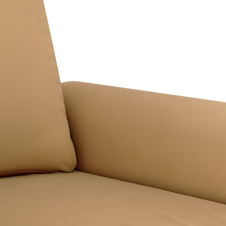 2-Delige Loungeset Fluweel Bruin met kussens