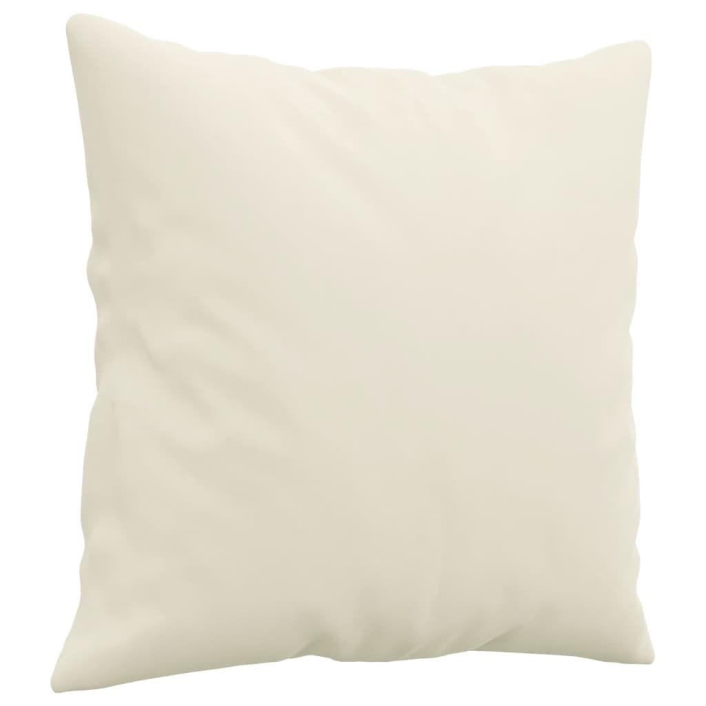 2-Delige Loungeset Fluweel Kleurig Crème met kussens