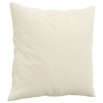 2-Delige Loungeset Fluweel Kleurig Crème met kussens