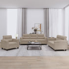 Loungeset 3-delig microvezel taupe