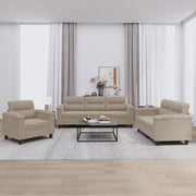 Loungeset 3-delig microvezel taupe