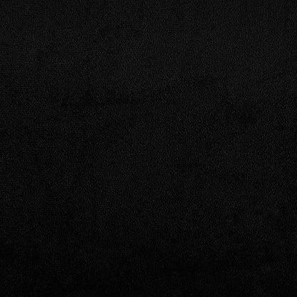 3-delige Loungeset met kussens microvezelstof zwart Zwart met kussens